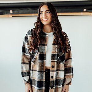 Edgy Vibes Plaid Flannel Shacket
